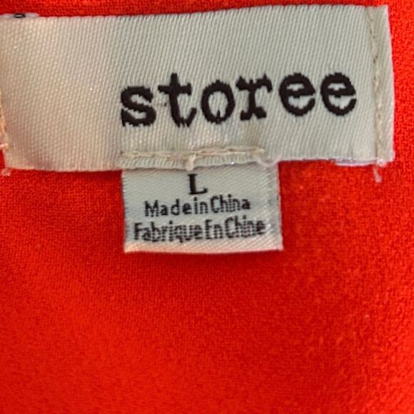 Storee Orange Dress Women’s Size Large - Picture 4 of 4